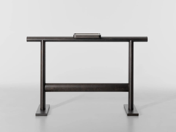 FARIA - Standing oak towel rack by Lorenzo Tondelli - view 3